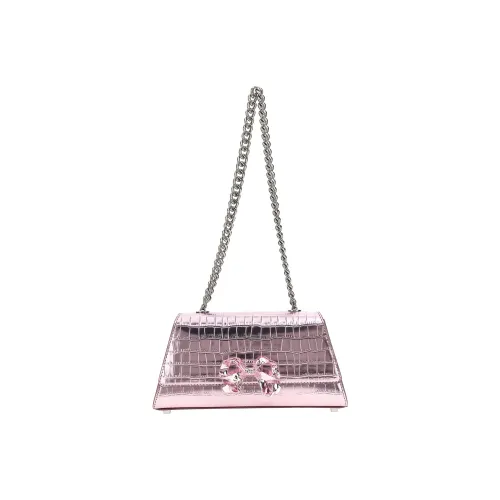 Self Портрет Коровья кожа Сумка через плечо Мини Женские Розовый