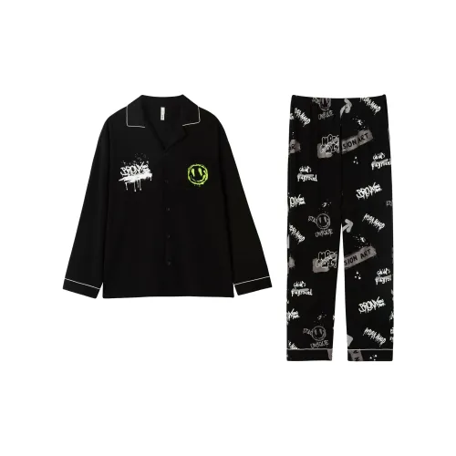 DAMOS·LOVE Пижамный комплект Осенний Мужской Черный