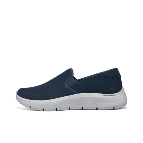 Skechers GO WALK Fle Амортизация Износостойкий Низкий Топ Casual Мужской Морской Синий