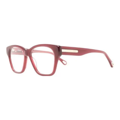Chloe Биологический ацетат Нерегулярная форма Оправа для очков Женские Красный