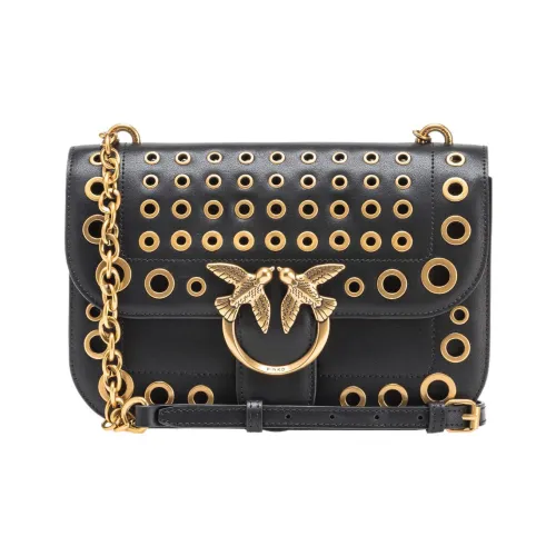 PINKO Love Bag Коровья кожа Swallow Сумка Сумка через плечо Стандартная Женская Черная