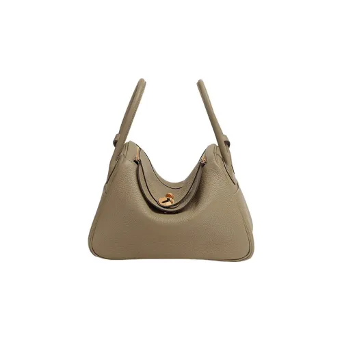 HERMES Lindy Clemence Bullock Кожа Сумка Сумка через плечо Женская Marfa Бежевый