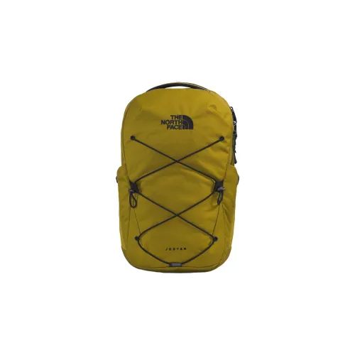 THE NORTH FACE 27L Outdoor Backpack Outdoor Bag Recycled Material Mustard Green Unisex