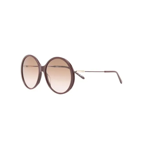 Chloe Ацетат Нерегулярная форма Солнцезащитные очки Женские Коричневый