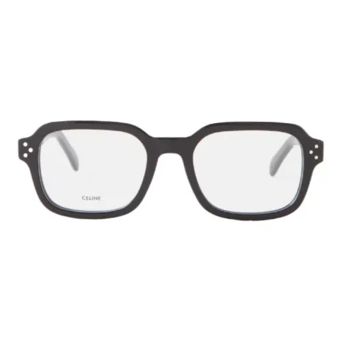 CELINE Ацетат Нерегулярная форма Оправа для очков Мужская Черная