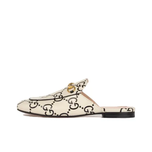 GUCCI Princetown Женские повседневные туфли Women's White Black