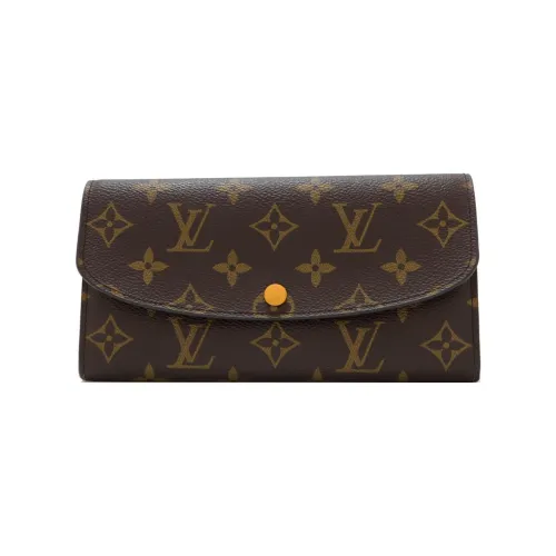 LOUIS VUITTON Покрытый холст Key Pouch Женские Коричневый
