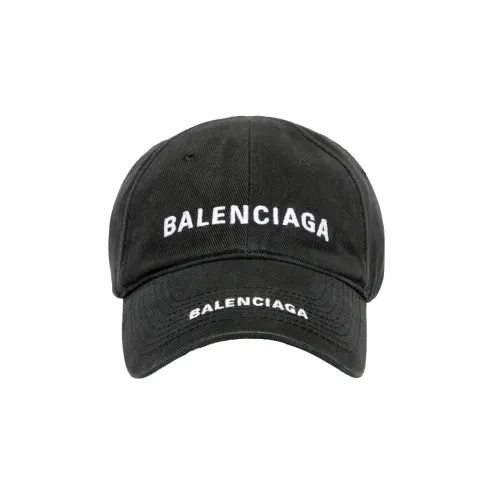 Balenciaga Хлопковые кепки черные мужские