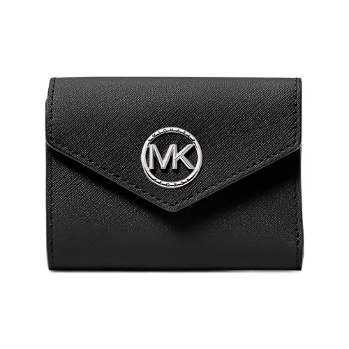 MICHAEL KORS Greenwich Saffiano кожа кошелек средний женский черный