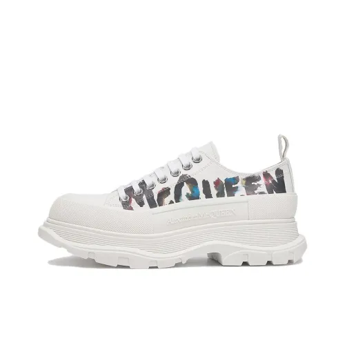 Alexander McQueen Tread Slick Low Топ Обувь на платформе Мужская Белая