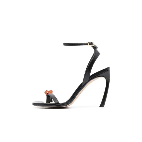 Lanvin one Ремень Сандалии Черные Женские