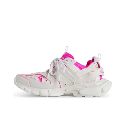Balenciaga Track Sock Low Топ Повседневная обувь Женская Белая Розовая