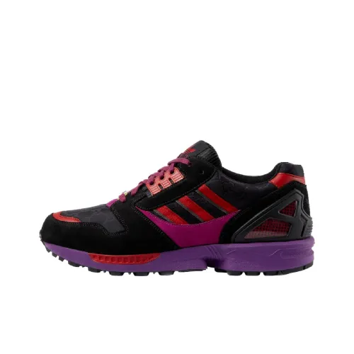 Adidas Originals x GUCCI ZX 8000 Устойчивый к истиранию Низкий Топ Спортивная Повседневная Обувь Мужская Черный Фиолетовый