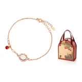 Розово-золотой + Феникс в летящей подарочной коробке