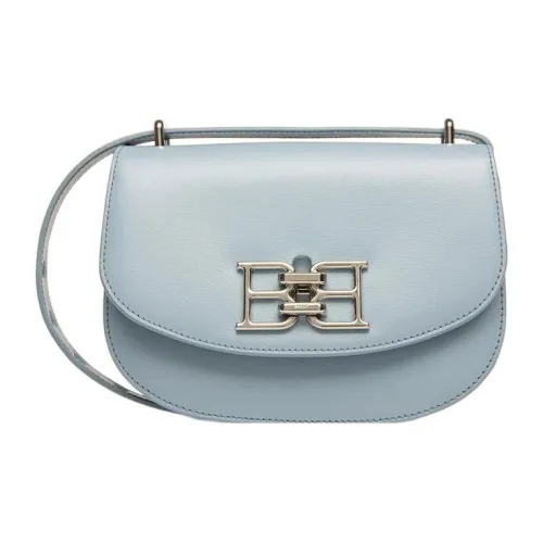 BALLY Baily Коровья кожа Седло Сумка Сумка через плечо Женская Небесно-голубая