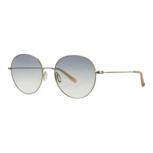 GARRETT LEIGHT Металл OVAL SUNGLASSES Женские Золотой