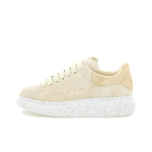 Alexander McQueen OVERSIZED Низкий Топ Стильные Скейтбординги Женские Бежевый Белый