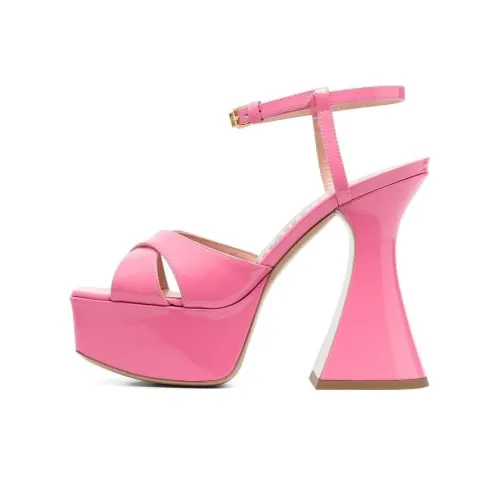 MOSCHINO One Ремень Сандалии 13,5 см Женские Розовые