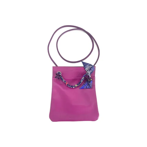 HERMES Aline Swift Кожа Сумка через плечо Сумка на плечо Мини Женская Фиолетовая Розовая