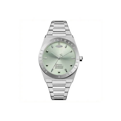 Vivienne Westwood Женские часы с кварцевым механизмом корпус из нержавеющей стали ремешок 34 мм зеленый циферблат