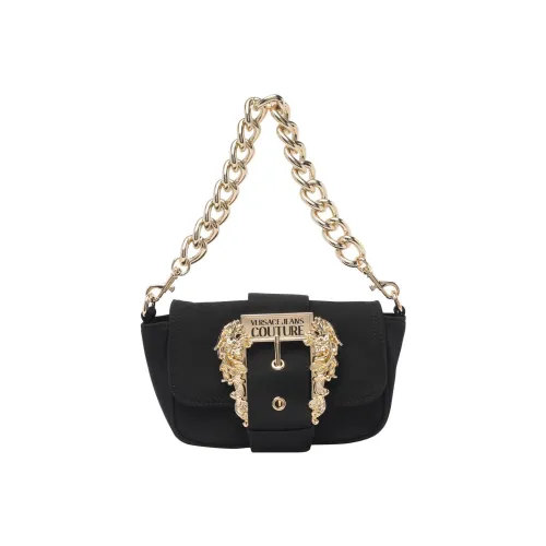 VERSACE JEANS COUTURE Нейлоновая сумка через плечо женская черная