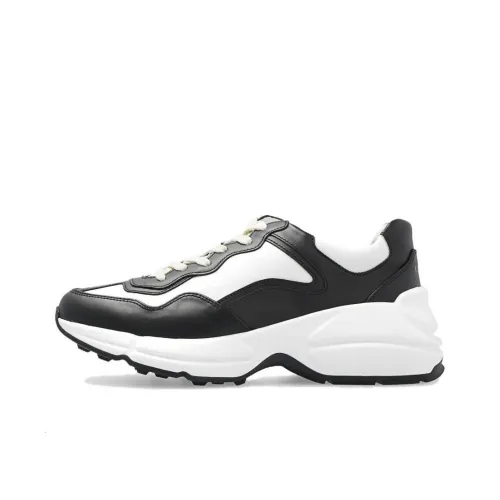 GUCCI Rhyton Low Топ Спортивная Повседневная Обувь Женская Черный Белый