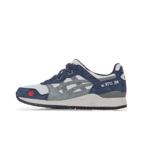 Asics Gel Lyte 3 Low Топ Беговые кроссовки Унисекс Синий Серый
