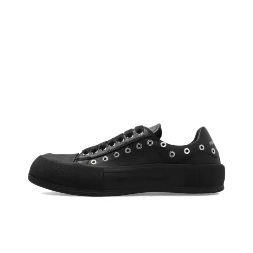 Alexander McQueen Deck Low Топ Стильные Скейтбординги Мужской Черный