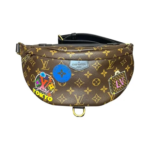 LOUIS VUITTON Покрытый холст Одно плечо Сумка через плечо Слинг-сумка Сумка на пояс Стандартная Унисекс Коричневый