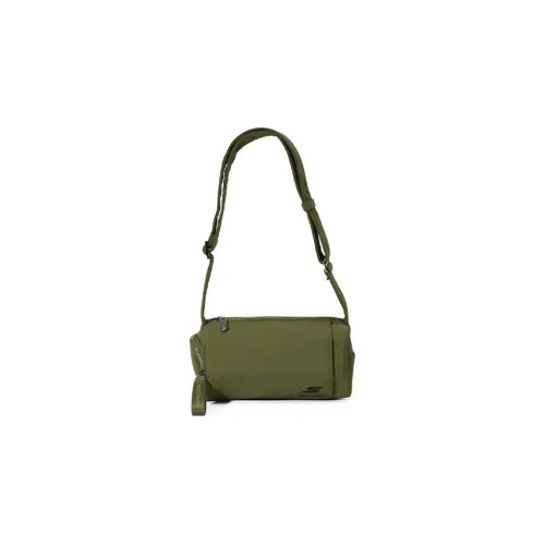 Skechers Ткань Сумка через плечо Сумка на плечо Унисекс Цвет увядшей травы Зеленый