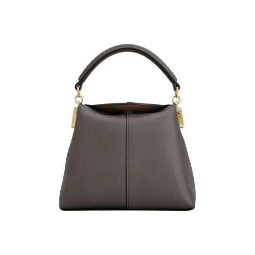TOD'S Кожа Курьерская Сумка Тоут Сумка Сумка для покупок Сумка через плечо Сумка Экстра Маленькая Женская Серого цвета
