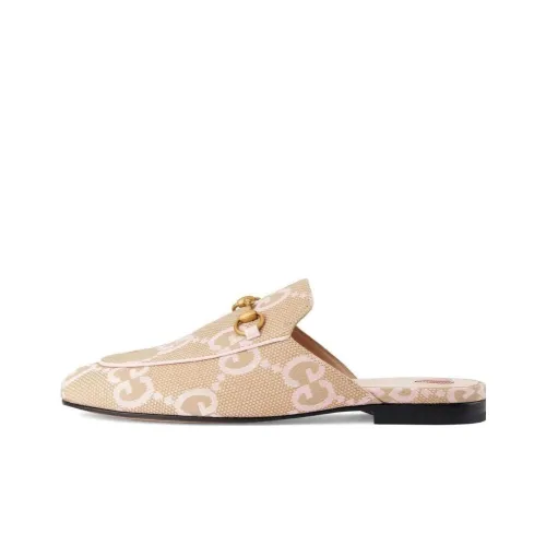 GUCCI Princetown Домашние тапочки Женские Бежевые