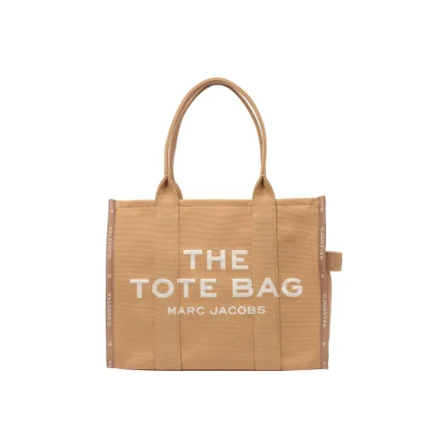 MARC JACOBS Вязаные ткани Жаккард Тоут Сумка Сумка для покупок Сумка на плечо Сумка Большая Женская Бежевая