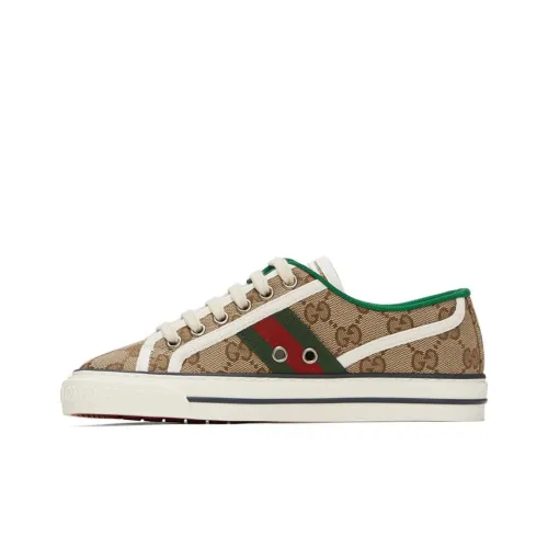 GUCCI Tennis 1977 Низкий Топ Стильный Скейтбординг Мужской Эбеновый