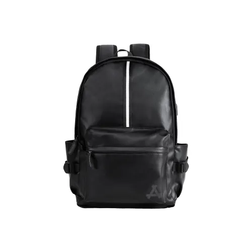 KONADCT ПУ (полиуретан) Рюкзак Стандартный Унисекс Черный Монограмма Черная Клетка