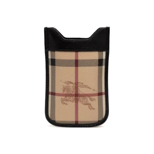 Burberry Кожа Защитный Чехол Держатель для Карт Мужской Многоцветный