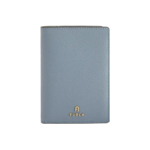 Furla Текстурированная кожа Держатель для паспорта Женский Небесно-голубой