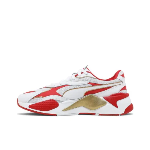 PUMA RS X3 Render RS X3 VARSITY Амортизация Износостойкий Низкий Топ Повседневная Обувь Унисекс Белый Красный