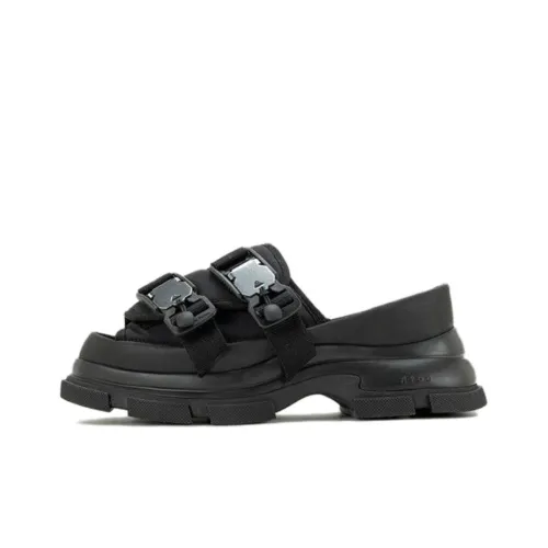 Both Gao Резиновая подошва Слипоны Женские Черный