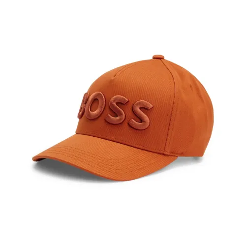 Hugo Boss Хлопковые кепки мужские оранжевые