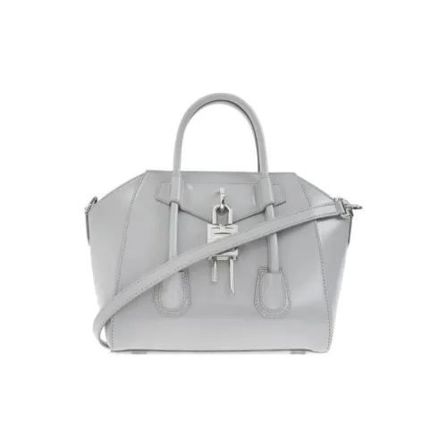 GIVENCHY Antigona Lock Телячья кожа Сумка через плечо Сумка Мини Женская Серый