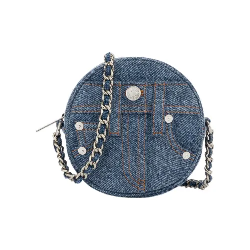 MOSCHINO Хлопок Сумка через плечо Сумка на плечо Женская Синяя