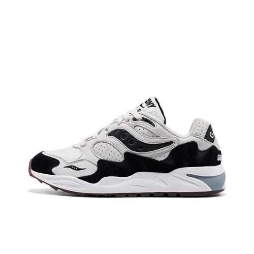 Saucony Grid Shadow 2 Беговые кроссовки Низкий топ Серый Черный Унисекс
