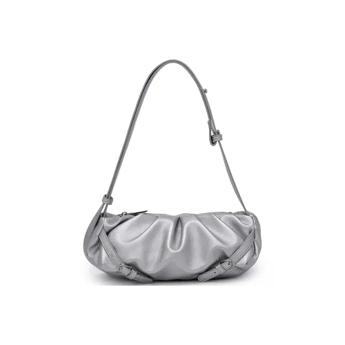 UNITE STAR ПУ (полиуретан) Облачная сумка Подмышечная сумка через плечо Сумка через плечо Стандартная Женская Черная Серебряная