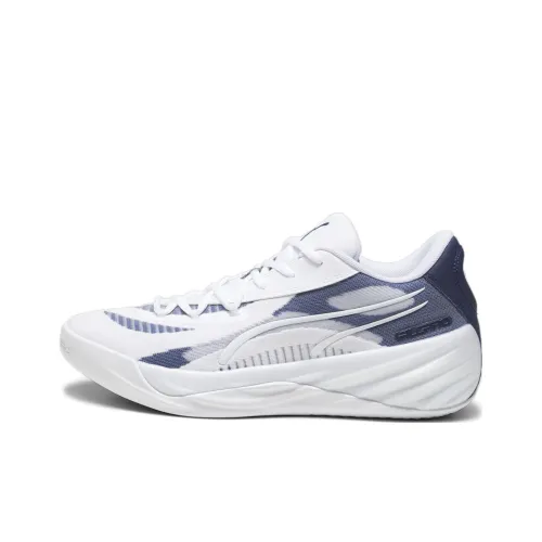 PUMA Все Pro Nitro Баскетбольные кроссовки Низкий топ Белый Синий Мужской