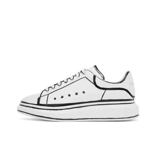 Alexander McQueen Oversized Sneaker Low Топ Стильные Скейтбординги Мужской Белый