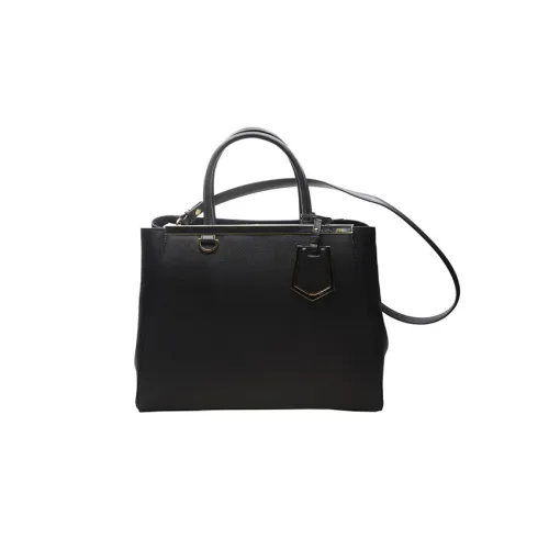 FENDI Телячья кожа Сумка через плечо Сумка Обычная Женская Черная