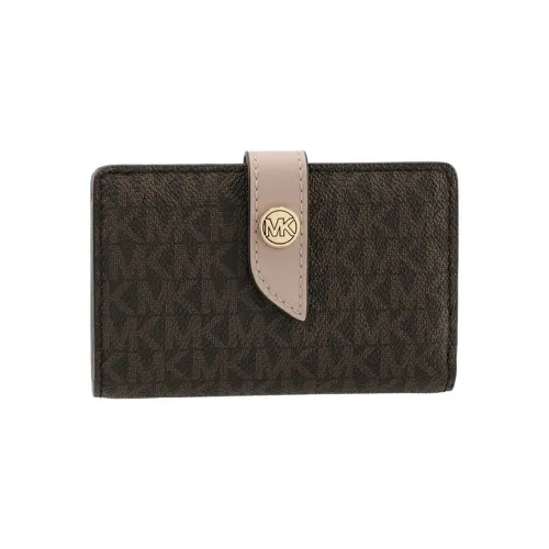 MICHAEL KORS PVC Кошелек Мини Женский Коричневый