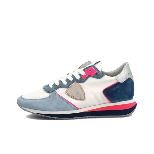 PHILIPPE MODEL Trp Low Топ Повседневная обувь Женская Белая Синяя