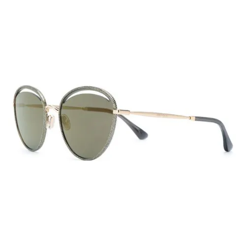 Jimmy Choo Титан Кошачий глаз Солнцезащитные очки Женские Золото